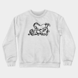 Horse Unicorn Lion Crewneck Sweatshirt